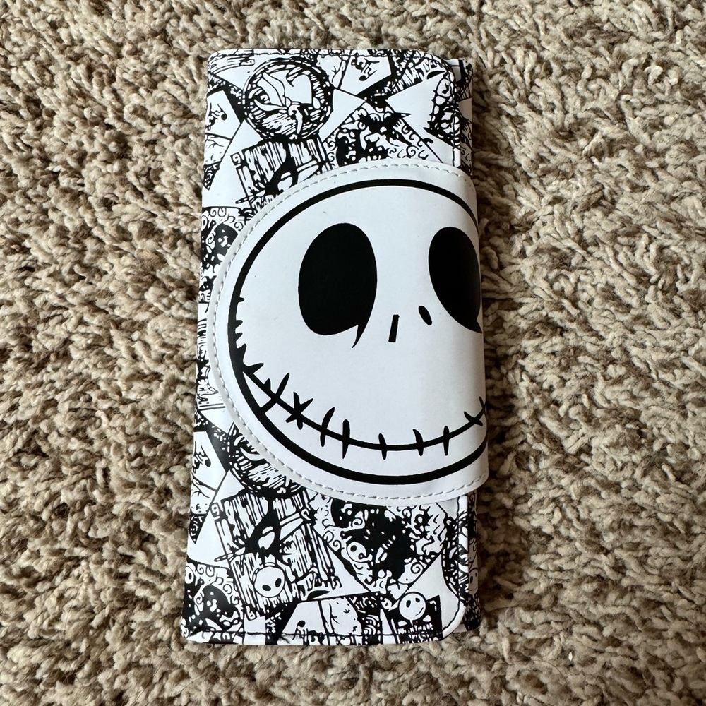Jack skeleton black and white Design Wallet